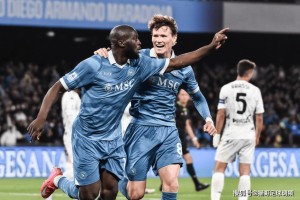 意甲那不勒斯大胜恩波利，卢卡库与麦克托米奈闪耀赛场